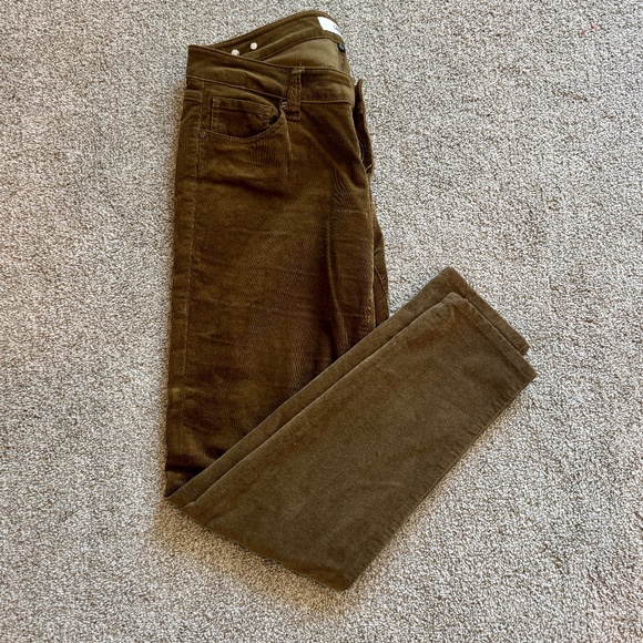 cabi High Skinny Corduroy Jeans, Size 8, Style #3567, EUC, Moss - Picture 1 of 9